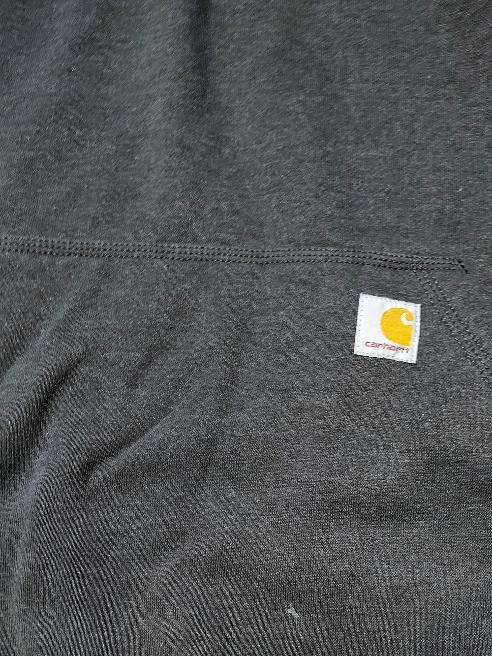 Carhartt Dark Gray Hooded Half-Zip Sweatshirt - Picture 6 of 7